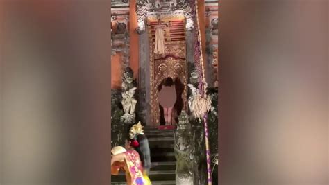 naked german tourist|German tourist strips naked at Bali temple performance